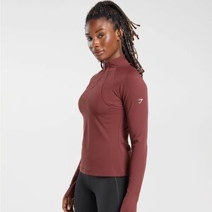 Gymshark Women's Running Top - Burgundy